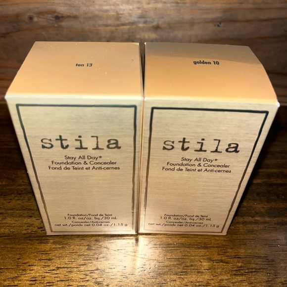 NWT stila Stay All Day Foundation and Concealer 1oz. Colors golden10 tan13 - Picture 4 of 5